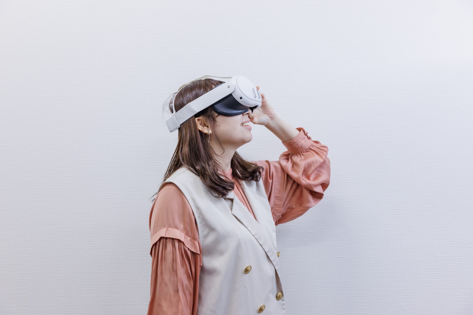 VRゴーグル着用