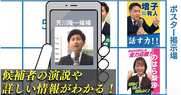 選挙ARポスター