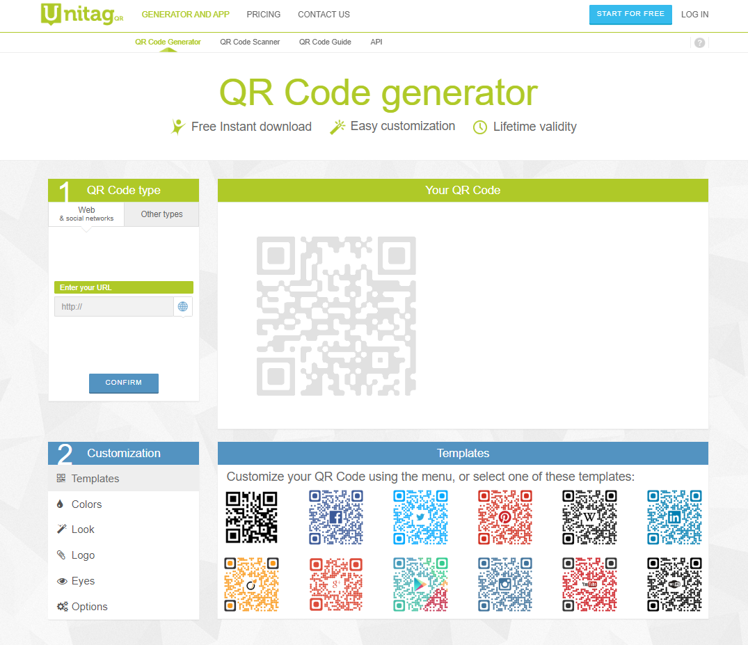 QR Code generator