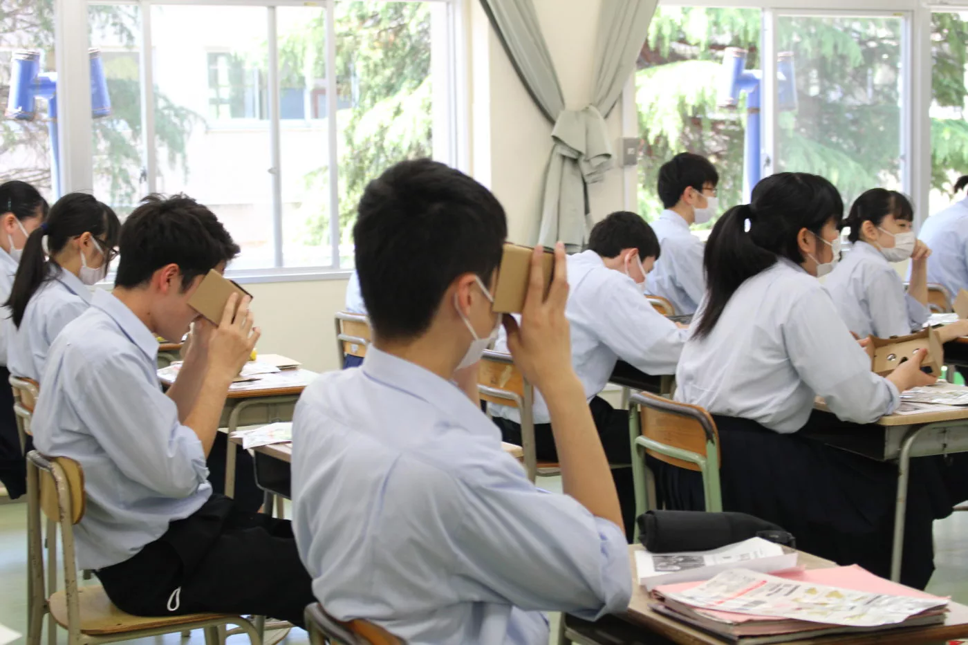 五泉高校VR授業