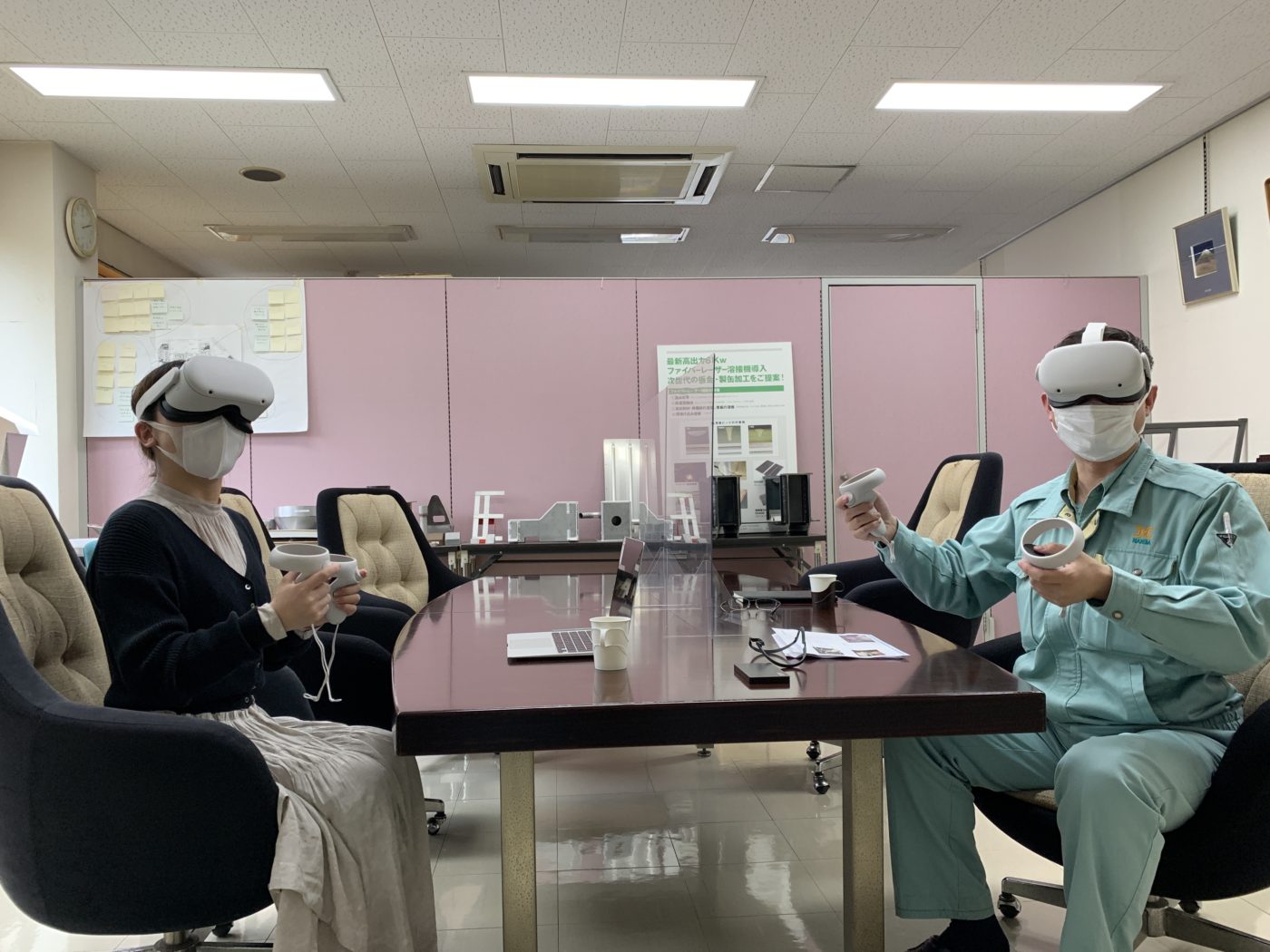 メタバース取材の様子