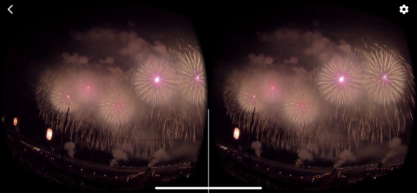 VR動画 VRモード