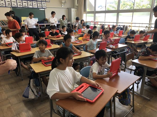 桑名市立益世小学校 AR授業