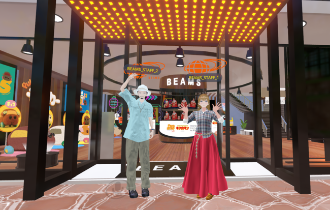 BEAMSのバーチャルショップ