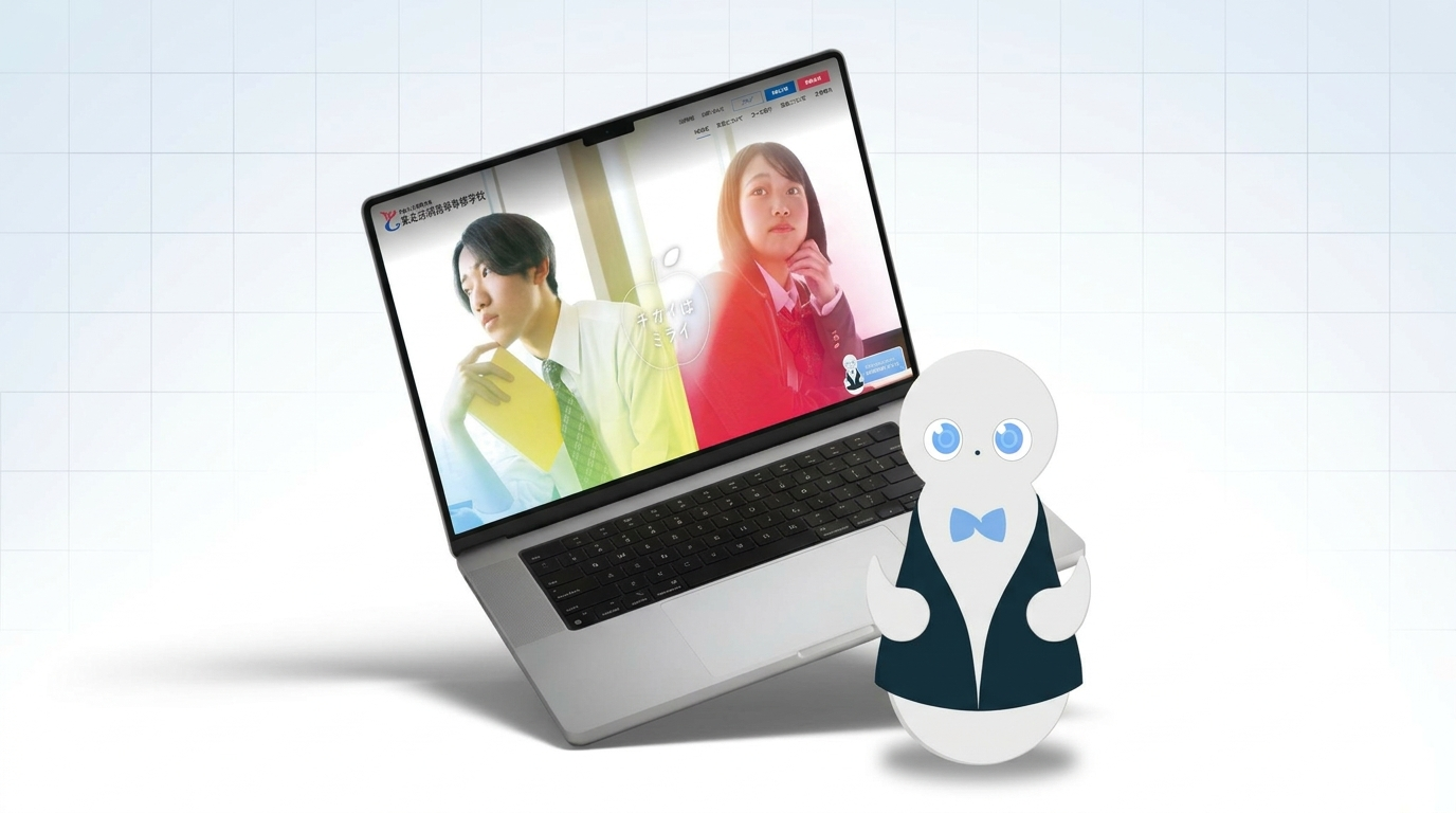 入学検討者向けに対話型AIコンシェルジュ「NOIM」を導入。進路選択の不安を整理し、学校見学への接続を支援